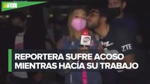 Reportera es acosada en vivo por aficionado de Pumas