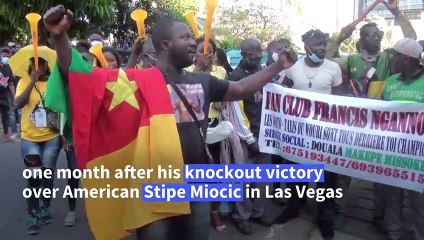 Cameroonian MMA champion Ngannou given hero's welcome