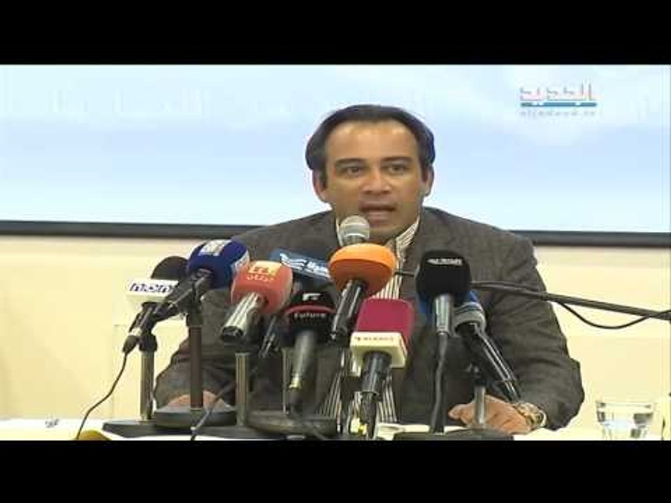 مؤتمر صحافي لرئيس نادي الأنصار نبيل بدر offside