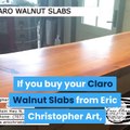 Claro Walnut Slabs | Eric Christopher Art - Live Edge Wood Slabs | (707) 815-4724