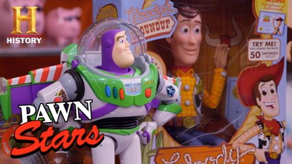 History|260499|1890298947626|Pawn Stars|To Infinity and Beyond! Huge $$$ for "Toy Story" Collection|S18|E15