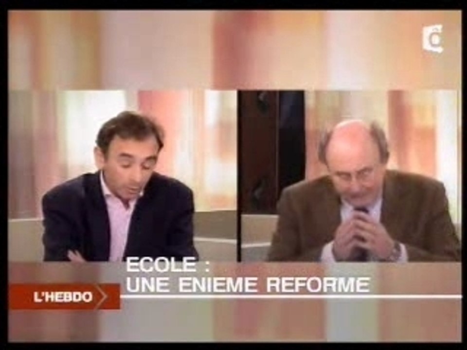 Zemmour : Sur la réforme de l'education