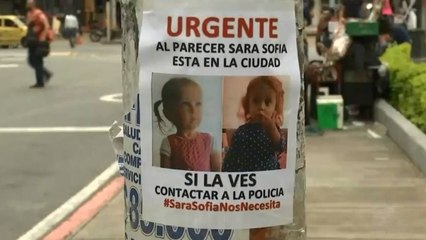 Fiscalía pide intensificar la búsqueda de Sara Sofía