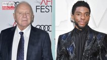 Anthony Hopkins Pays Tribute to Chadwick Boseman Following Surprise Best Actor Win | THR News