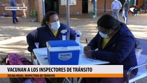 Vacunan a los inspectores de Tránsito