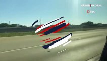 ABD'de otomobilin film sahnesini aratmayan patlaması kamerada