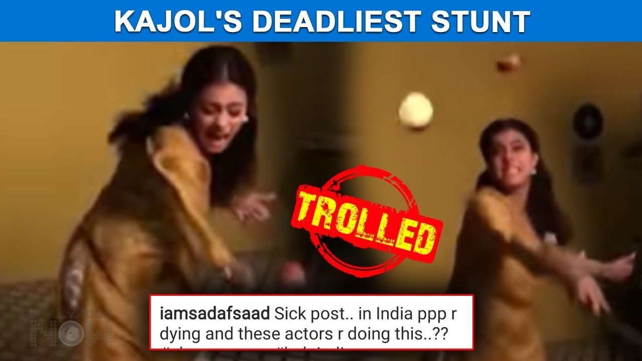 Kajol Performs Dangerous Stunt | Gets Bashed By Netizens On Social Media | Watch Video