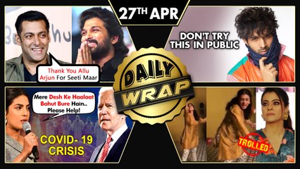 Kajol INSULTED For Wasting Food, Kartik's New Post On Covid,Priyanka's Appeal To Us Pres|Top 10 News