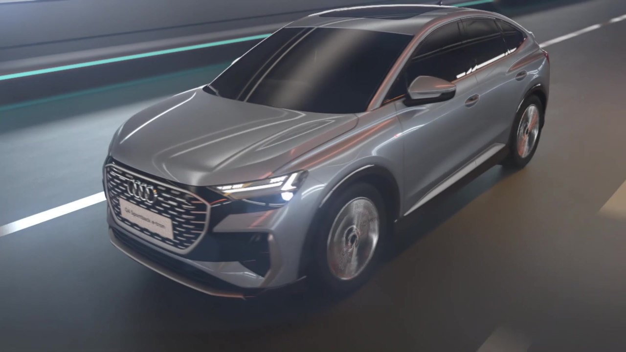 Aerodynamik Q4 Sportback e-tron Animation