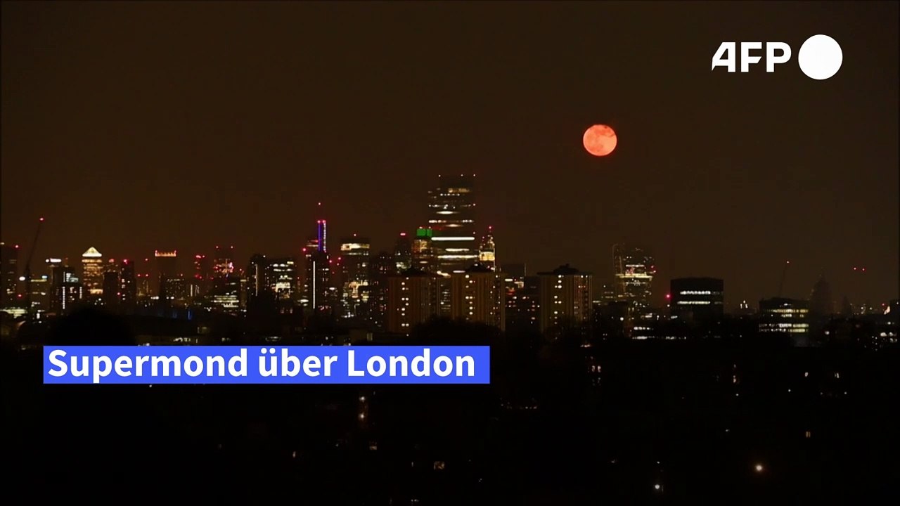 Spektakulärer Supermond über London