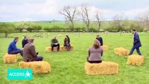Kate Middleton & Prince William Drive Tractor On Farm