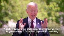 Etats-Unis: Biden annonce un assouplissement sur le port du masque