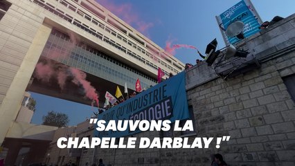 Greenpeace devant Bercy pour tenter de sauver une usine de journal 100% recyclé