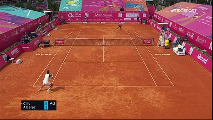 Puissant et précis, Cilic a bien résisté aux coups de boutoir d'Alcaraz