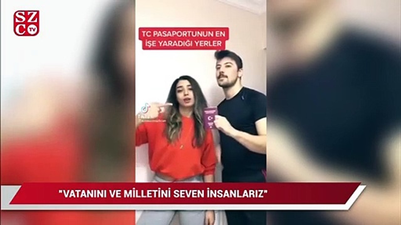 Tiktok'ta Türk pasaportunu aşağılayan gençler: Vatanını ve milletini seven insanlarız