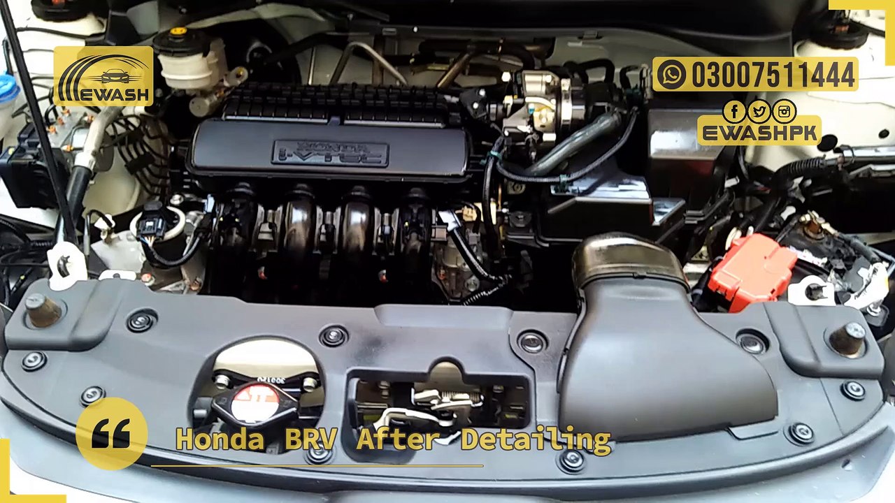Honda BRV after complete interior car detailing and exterior car detailing in Islamabad and Rawalpindi at doorstep