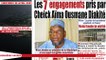 Le titrologue du Mercredi 28 Avril 2021/ Les 7 engagements pris par Cheick Aima Ousmane Diakité