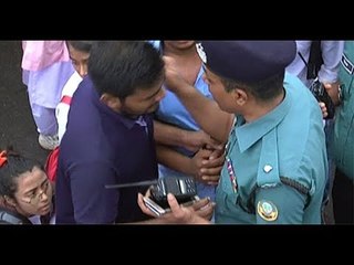 আন্দোলনরত শিক্ষার্থীদের গালি দেয়ায় এসআই ক্লোজড || Jagonews24.com