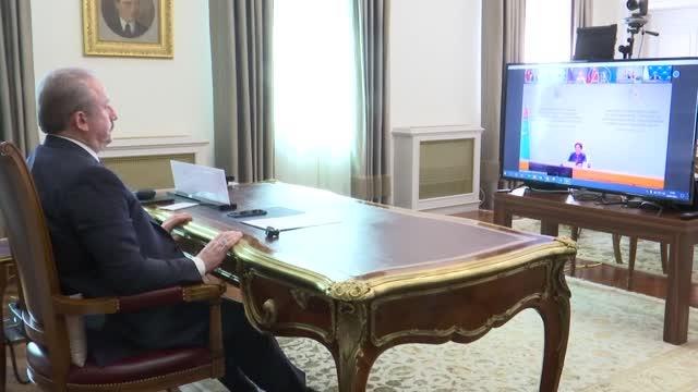 TBMM Başkanı Şentop, Uluslararası Barış ve Güveni Güçlendirmede Parlamenterlerin Rolü Toplantısı'na katıldı (1)