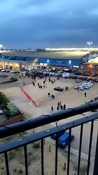 Posh fans at the Weston Homes Stadium. Video: Sophie Wood
