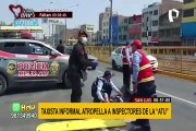 San Luis: Taxista informal atropella a inspectores de la ATU