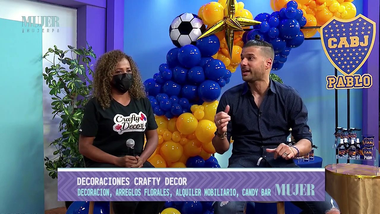 Decoración de cumpleaños del Boca Juniors por Crafty Decor | Mujer - Nex Panamá