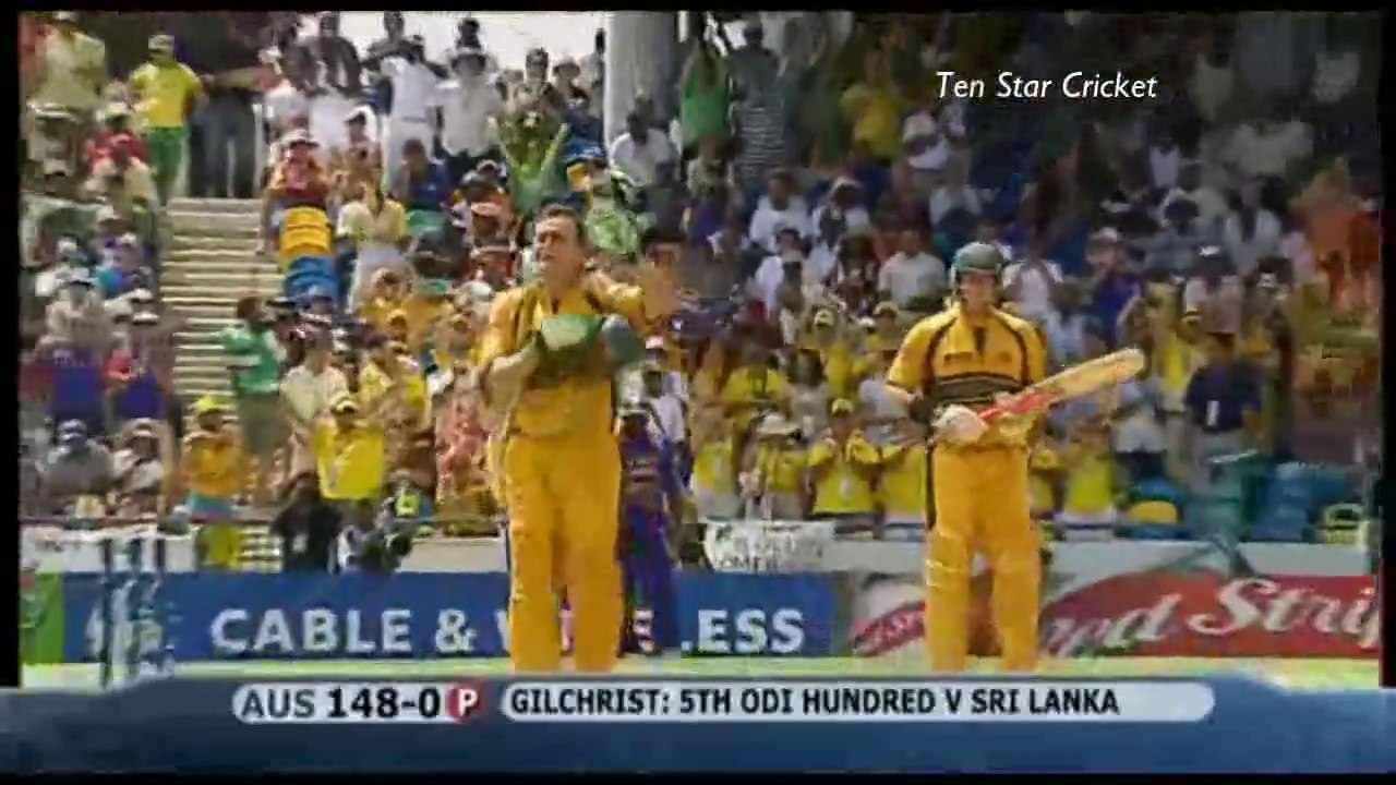 Adam Gilchrist All World Cup Finals 1999-2007 Innings Highlights HD _ 54 v Pakistan 57_vs India_149 vs SriLanka