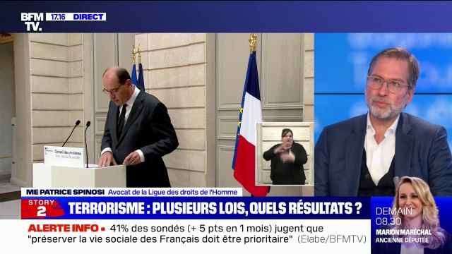Loi antiterroriste: pour Me Spinosi, avocat de la Ligue des droits de l'Homme, il y a un glissement sécuritaire évident à des fins politiques