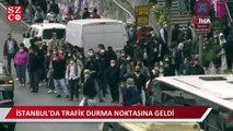 Kısıtlamaya bir saat kala trafik yoğunluğu yüzde 80 seviyesine ulaştı