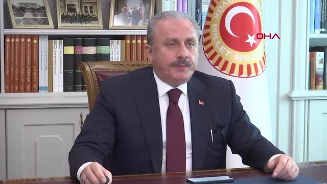 ANKARA TBMM Başkanı Şentop, 'Uluslararası Barış ve Güveni Güçlendirmede Parlamenterlerin Rolü' toplantısına videokonferansla bağlandı