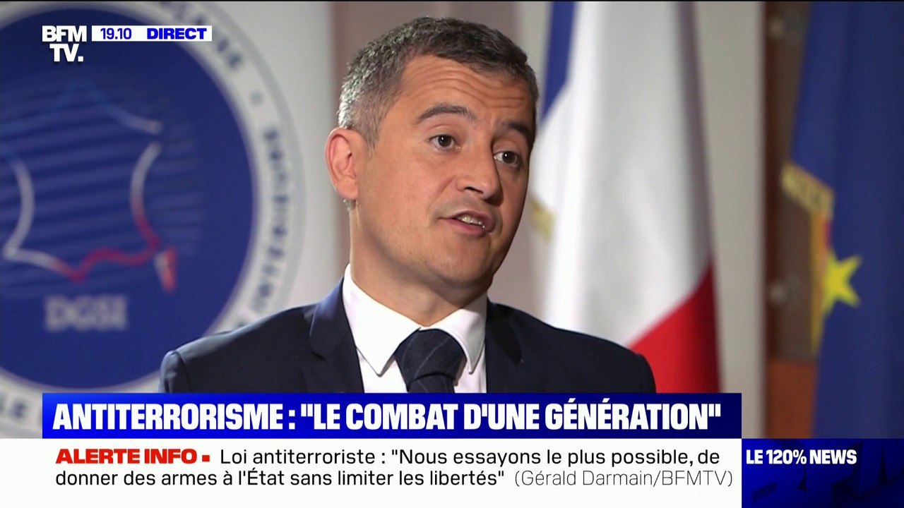 Gérald Darmanin sur la loi antiterroriste: "Nous essayons le plus possible de donner des armes à l'État" sans limiter les libertés
