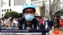 Desde Colombia - Desarrollo de las protestas en Bogotá