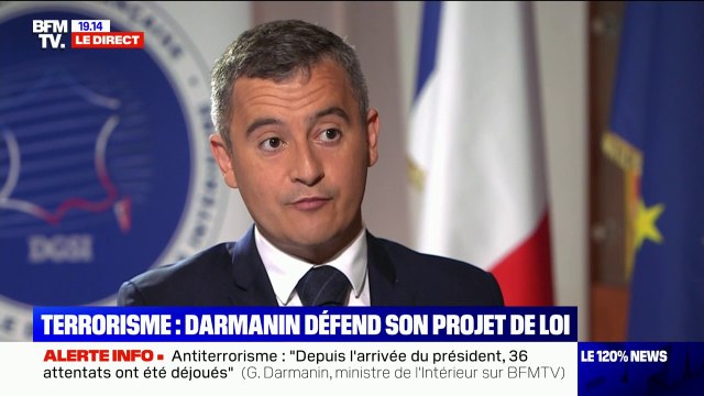 Gérald Darmanin: Depuis l'arrivée du président de la République, nous avons expulsé quasiment 600 personnes fichées pour radicalisation dans leur pays d'origine
