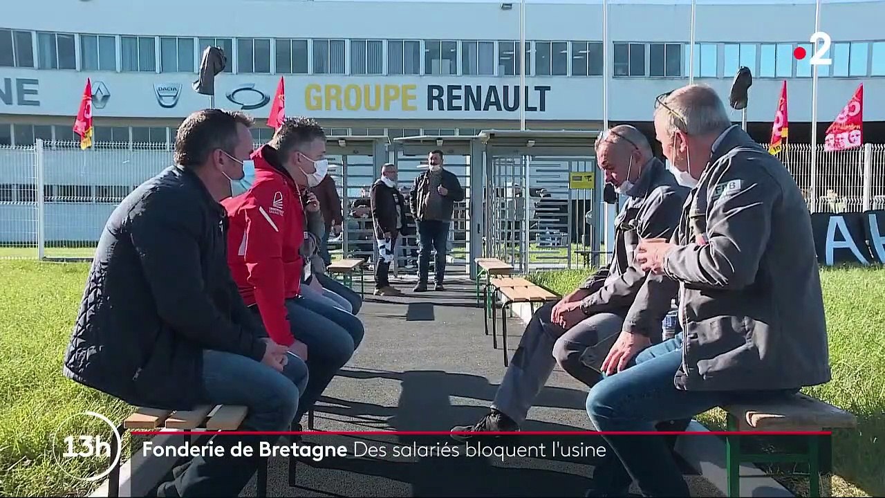 Renault : les salariés bloquent la Fonderie de Bretagne pour protester contre la mise en vente