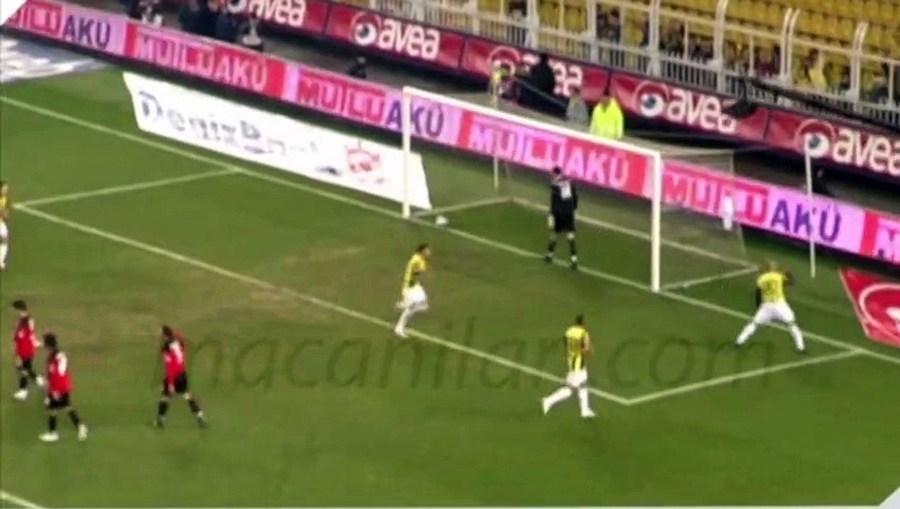 Fenerbahçe 3-1 Gençlerbirliği OFTAŞ 10.02.2008 - 2007-2008 Turkish Super League Matchday 21 (1st, 2nd, 3rd Goals)