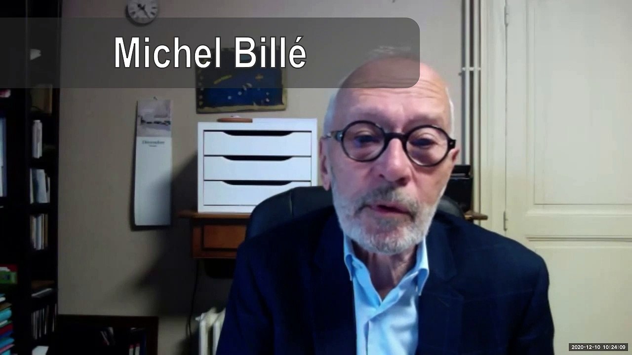 Michel Billé intervenant à la rencontre du Collectif Agape, 10/12/2020