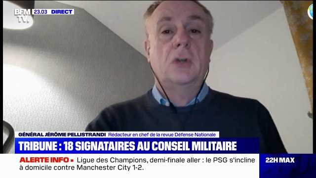 Tribune controversée de militaires: pour le Général Jérôme Pellistrandi, le chef d'État-Major des armées veut sanctionner, il a raison et c'est nécessaire