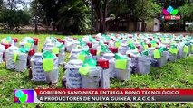 Gobierno Sandinista entrega bono de tecnológico a productores de Nueva Guinea