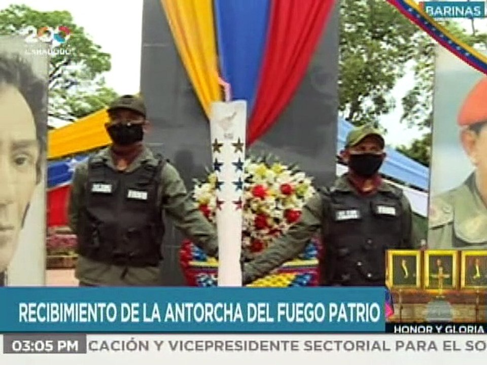 RUTA DEL FUEGO PATRIO | Antorcha Libertaria llegó al estado Barinas rumbo al Bicentenario de Carabobo