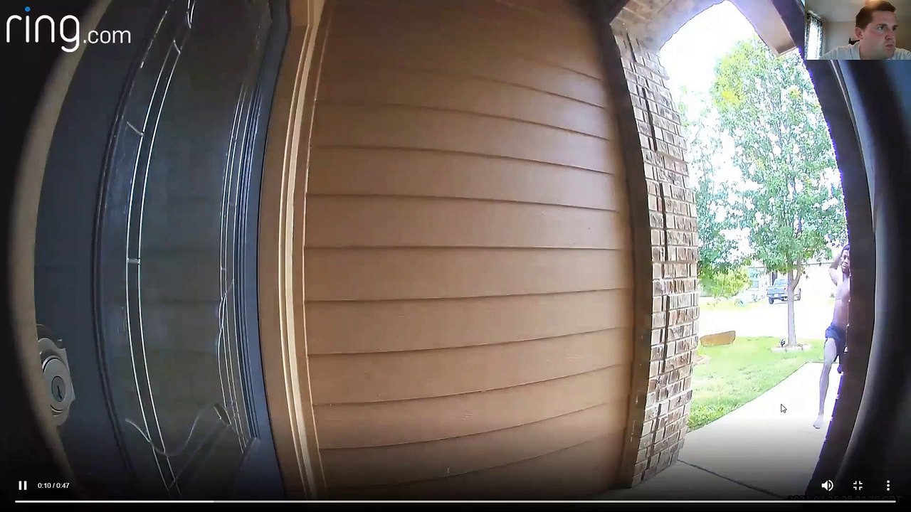 Odd Man Breaks Window with Bare Hands