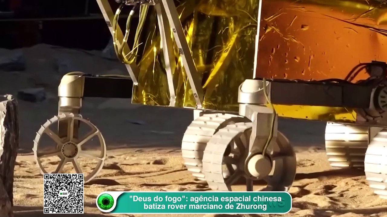 Deus do fogo-- agência espacial chinesa batiza rover marciano de Zhurong
