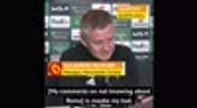 Solskjaer ‘meant no disrespect’ with remarks that angered Roma fans