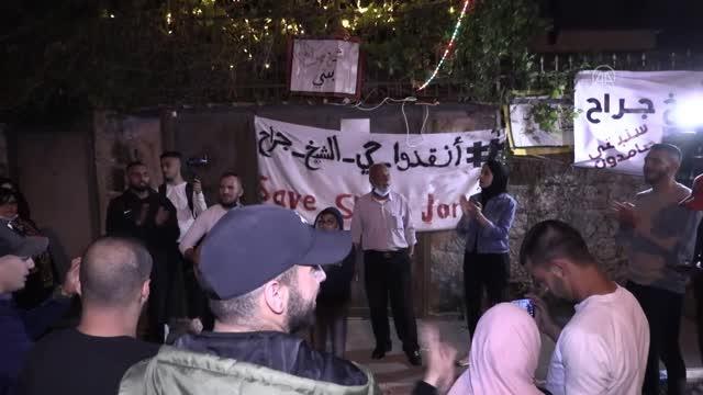 İsrail polisi, Doğu Kudüs'te Yahudi yerleşimci karşıtı gösteri düzenleyen Filistinlilere müdahale etti