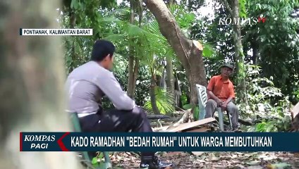 Descargar video: Satlantas Polresta Pontianak Kerjasama dengan Komunitas Mobil Beri Kado Ramadan Bedah Rumah