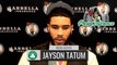 Jayson Tatum Postgame Interview | Celtics vs Hornets