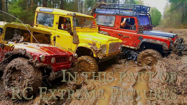 RC Cars MUD OFF Road — Land Rover Defender 90 and Hummer H1 #1— RC Extreme Pictures