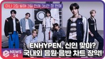'컴백' ENHYPEN(엔하이픈), 국내외 음원·음반 차트 장악! '탈 신인급' 인기 과시