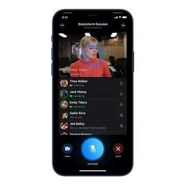 Videollamadas grupales de Telegram