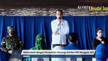 Temui Keluarga Awak KRI Nanggala 402, Jokowi Janjikan Rumah dan Beasiswa