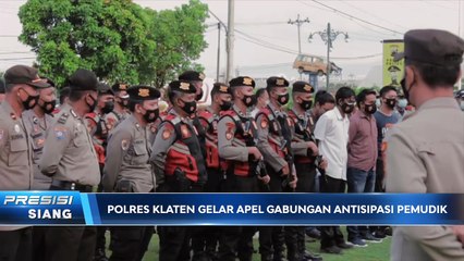 Polres Klaten Gelar Apel Gabungan Antisipasi  Pemudik